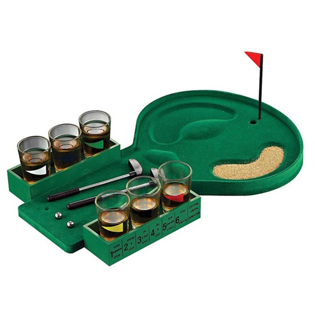 Miniature Golf Drinking Game Set